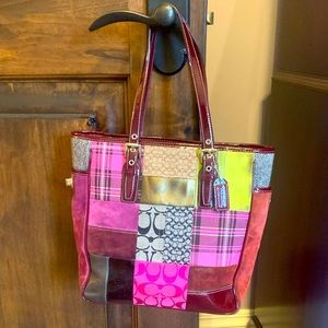 Coach Patchwork & Suede Purse